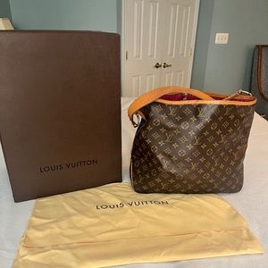Authentic Louis Vuitton Delightful MM MNG Pivoine 7523